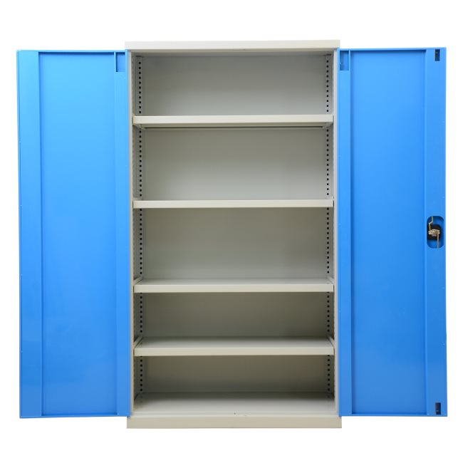 置物柜（灰+蓝）双开4层